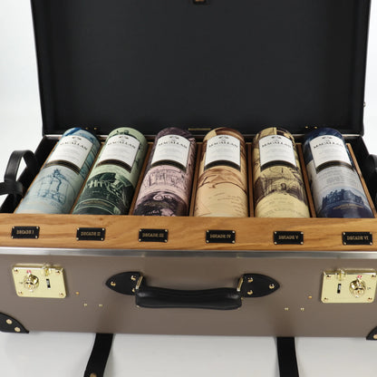 The Macallan James Bond 60th Anniversary | Complete Collection Decades I-VI | Globe Trotter Case | 6 x 70cl | 43.7% ABV | 300 Sets Worldwide