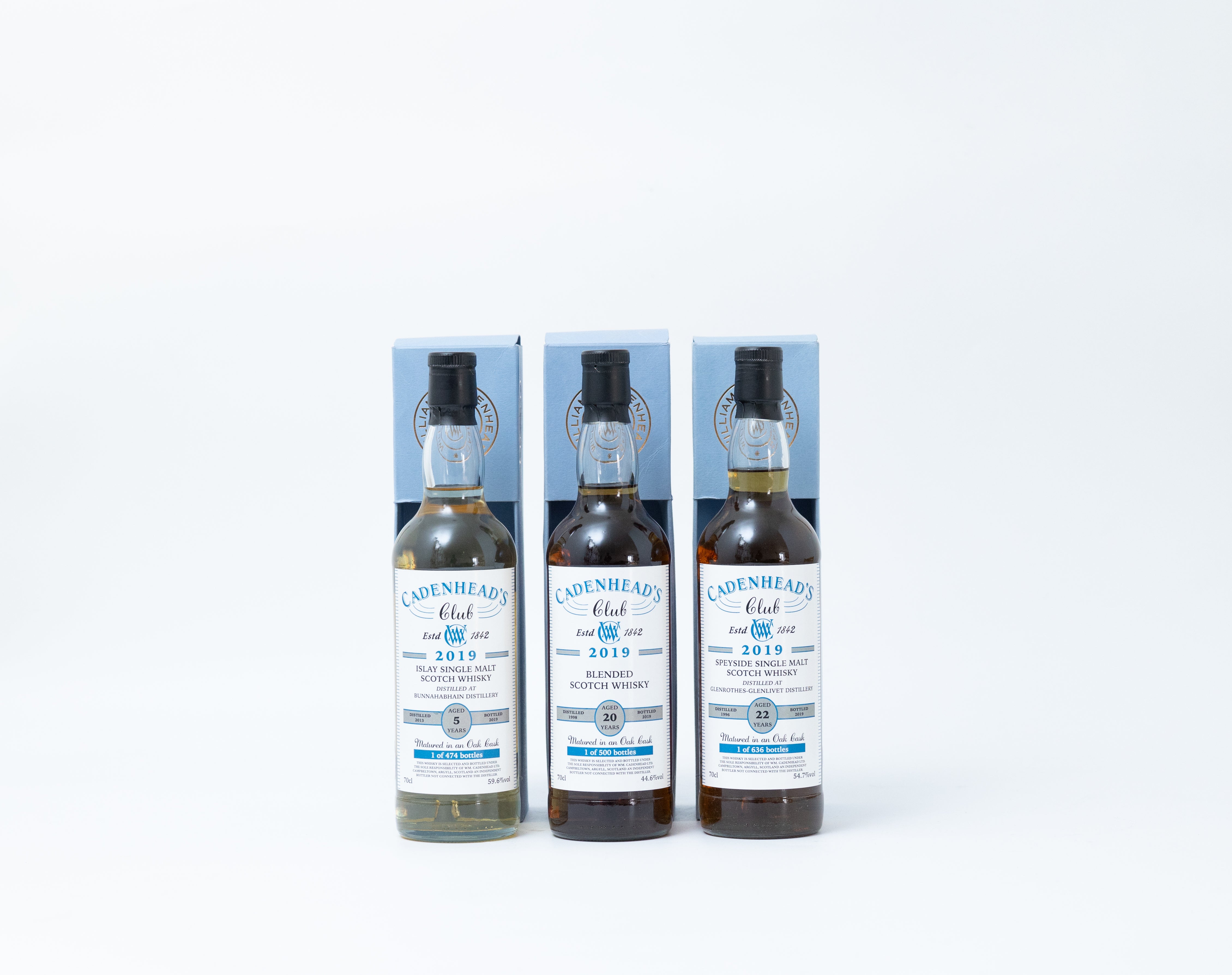 Cadenhead Club 2019 Bottlings Set – Trio of Bottles