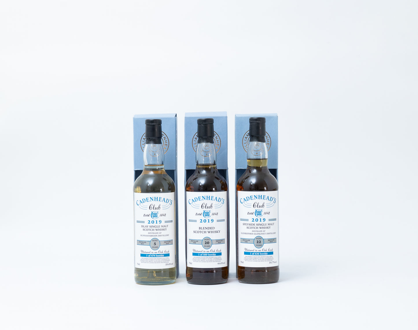 Cadenhead Club 2019 Bottlings Set – Trio of Bottles