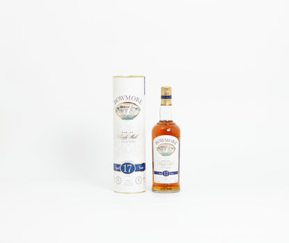 Bowmore 17 Year Old – 1990s Bottling, 43% ABV, 70cl (Original Gift Tube)