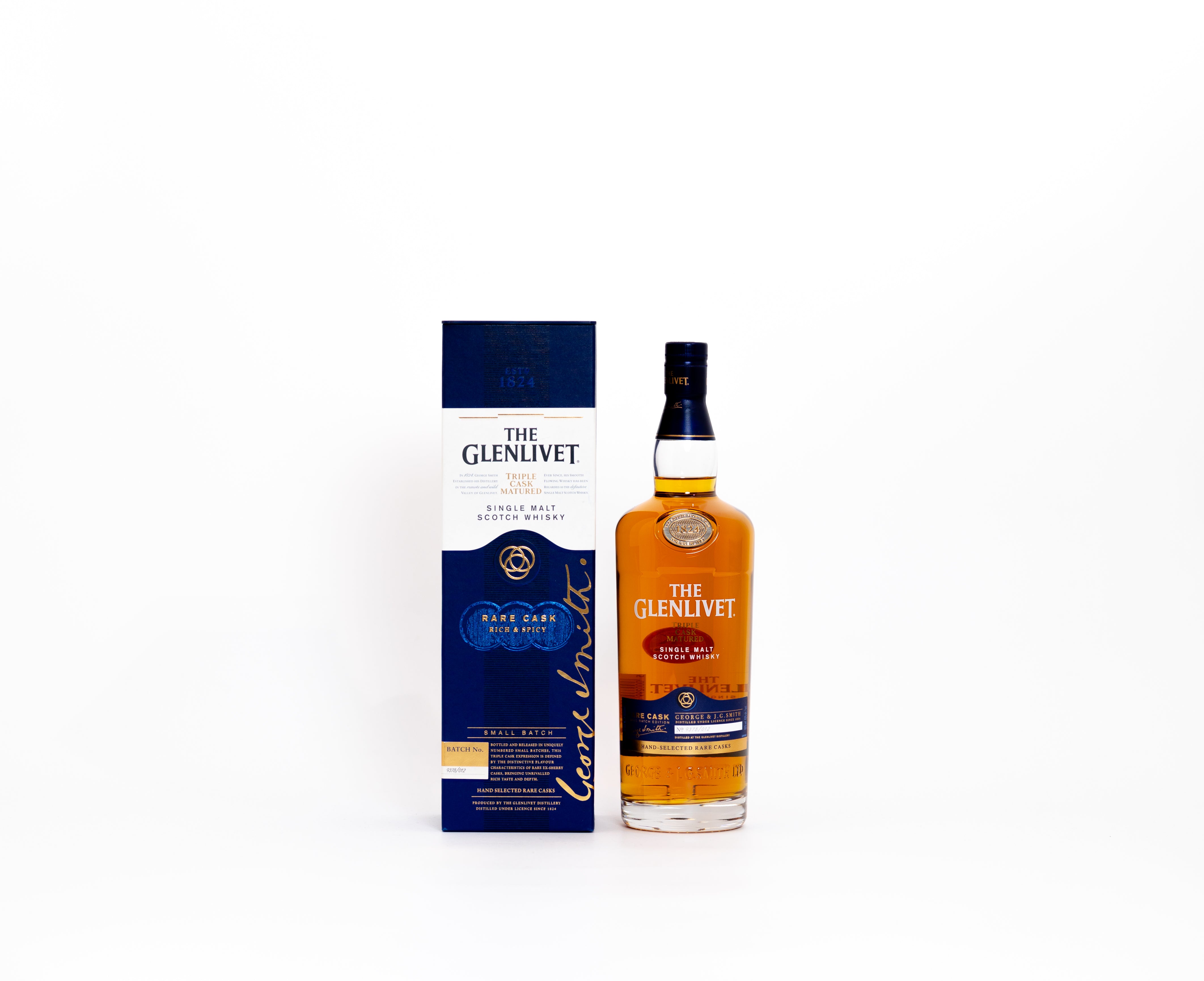 Glenlivet Rare Cask (Small Batch Edition) – Batch 9378/012, 40% ABV, 1 Litre