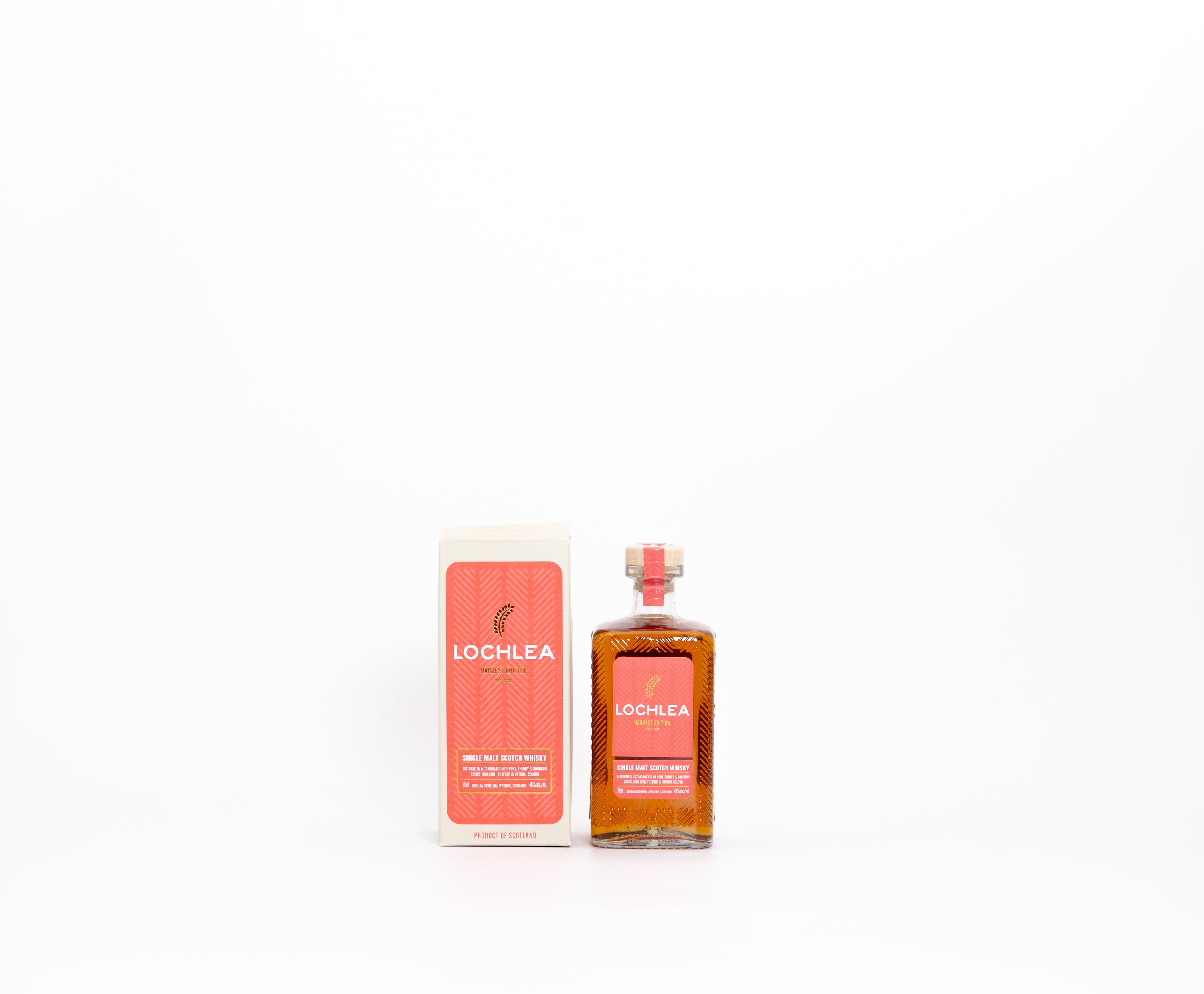 Lochlea Harvest Edition First Crop – 46% ABV, 700ml (Port, Oloroso Sherry & Bourbon Cask Matured)