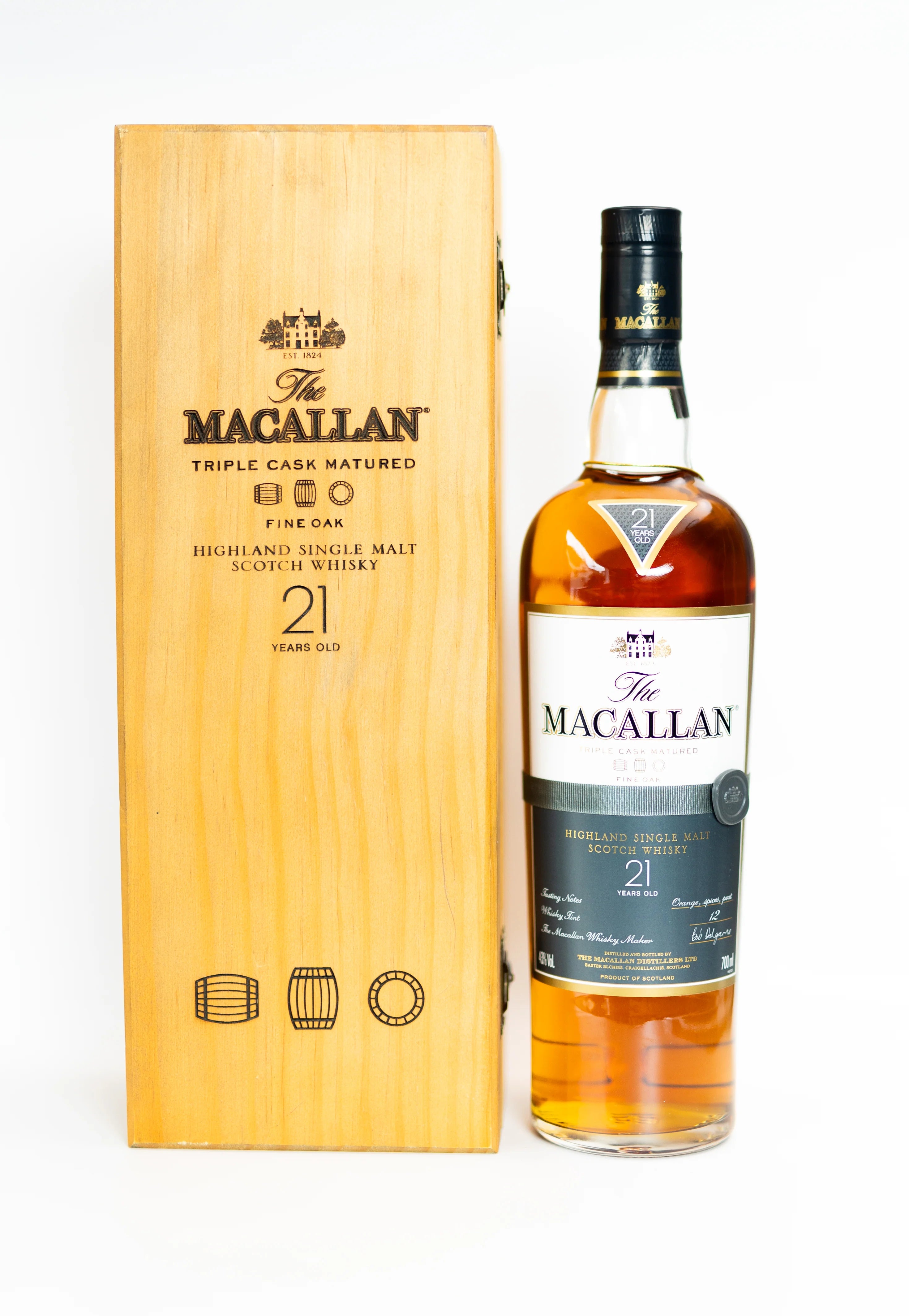 Macallan 21 Year Old Fine Oak