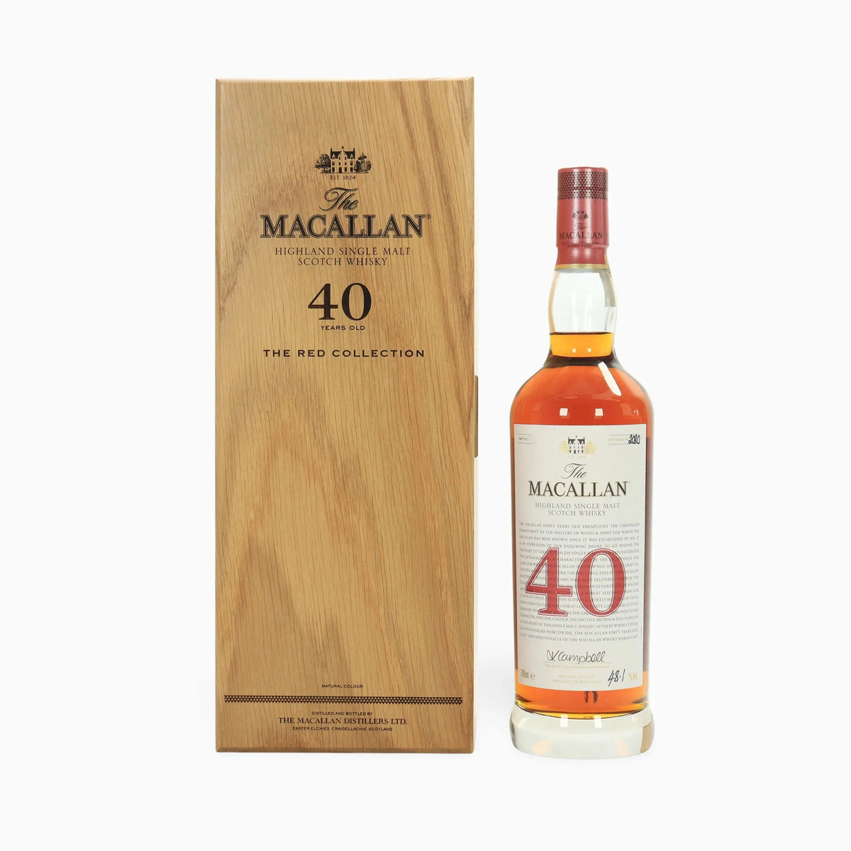 The Macallan Red Collection 40 Year Old | Bottle Number 10 | Javi Aznarez Artwork | 48.1% ABV | 70cl