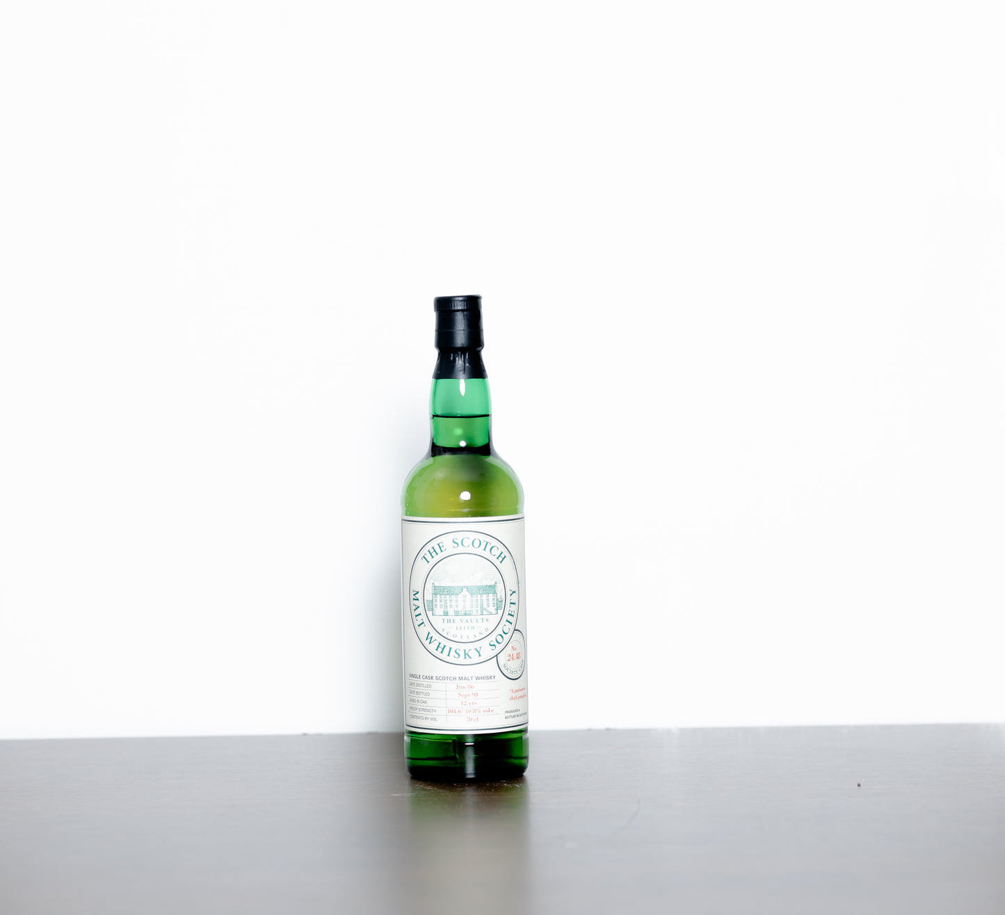 Macallan 1986 12 Year Old (SMWS 24.48) – Speyside Single Malt Scotch Whisky, Cask Strength (Bottled Sep 1998) (Original Box Included)