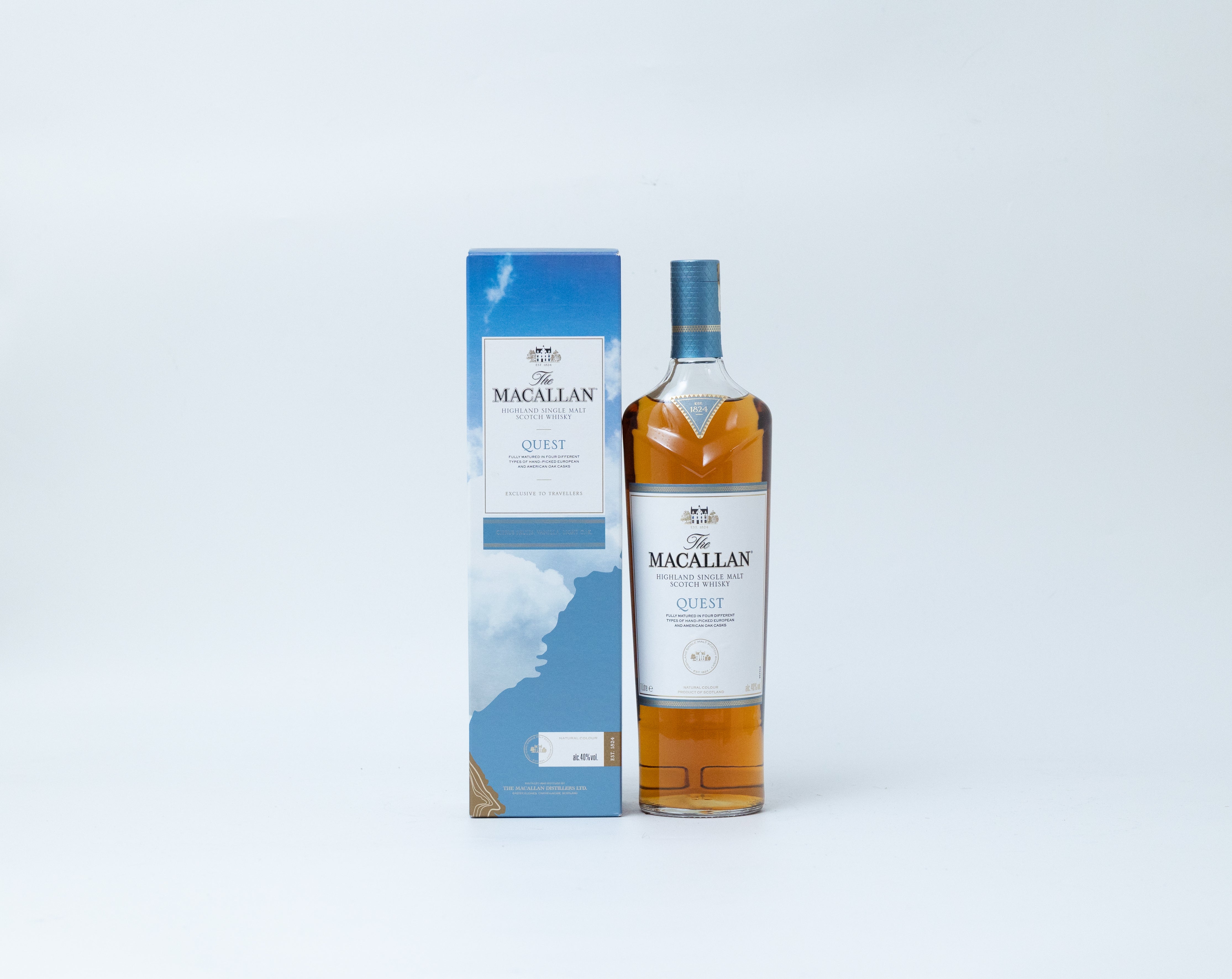 The Macallan Quest – Single Malt Scotch Whisky, 40% ABV (Quest Collection, 1 Litre)