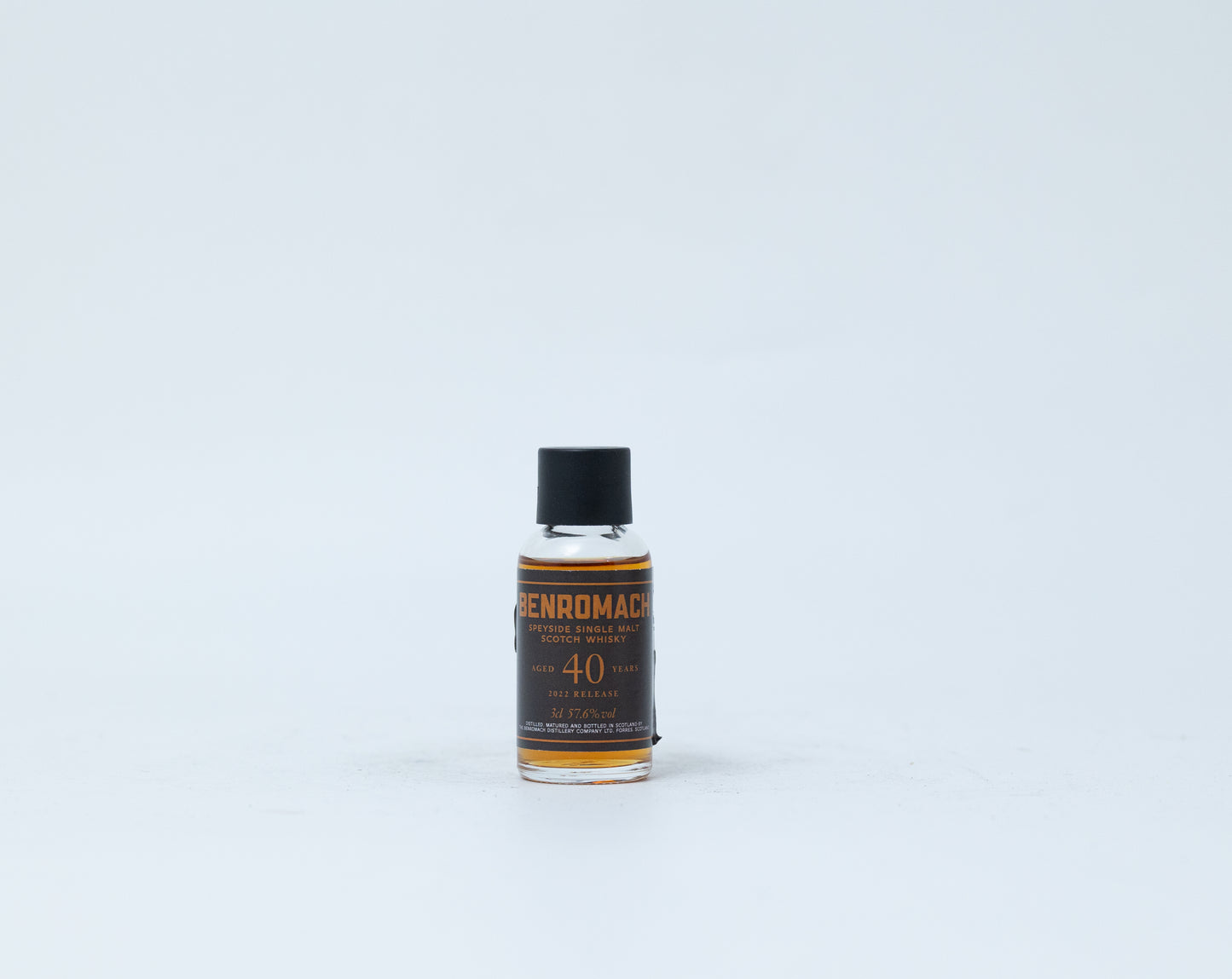 Benromach 40 Year Old – 2022 Release Sample, 57.6% ABV, 3cl (Mini Presentation Box)