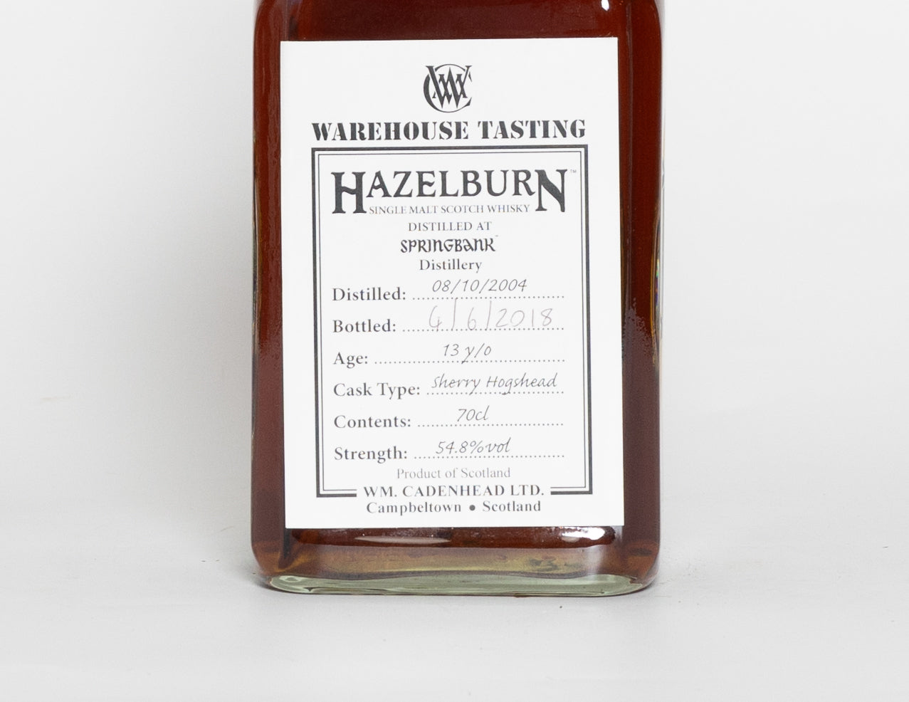 Hazelburn 2004 Cadenhead's Warehouse Tasting 13 Year Old