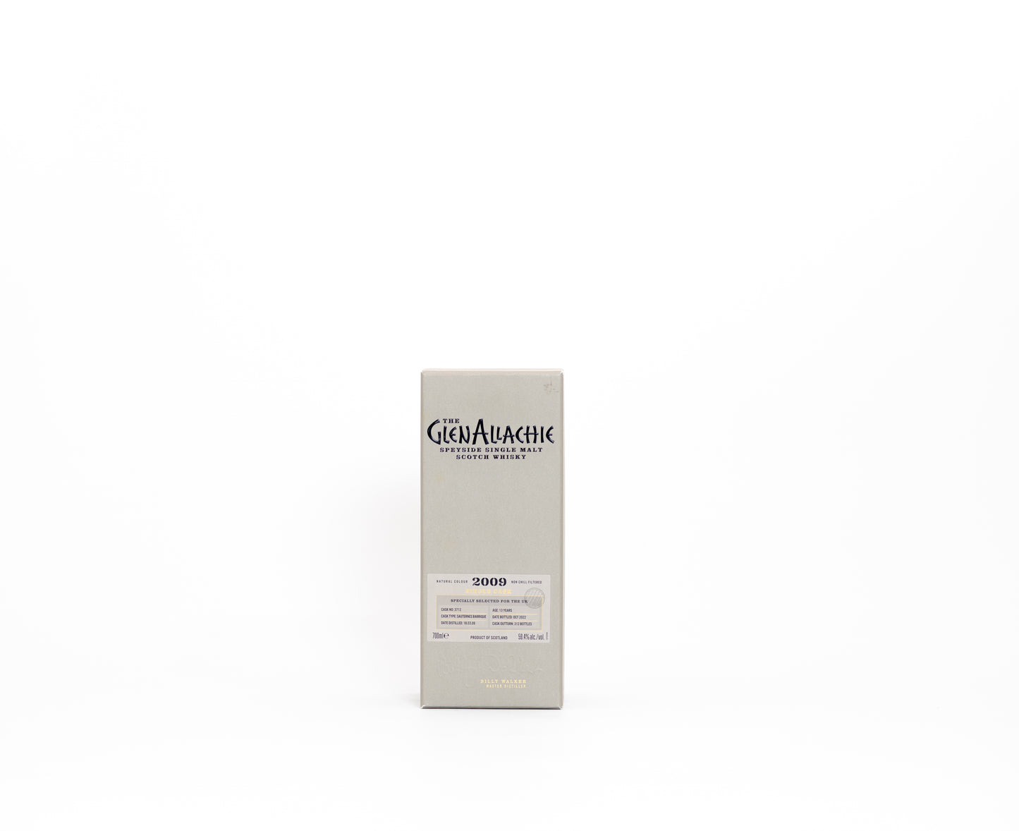 Glenallachie 13 Year Old 2009 Single Cask #3712 – Speyside Single Malt, 59.4% ABV, 70cl (1 of 312)
