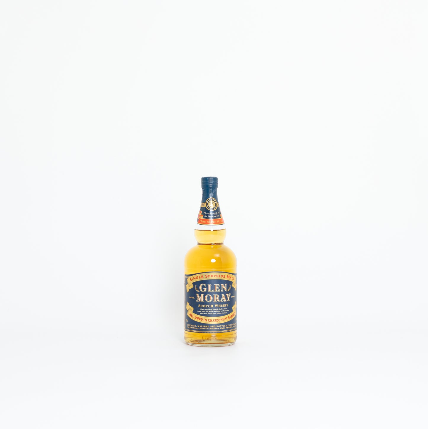 Glen Moray Chardonnay Casks – Speyside Single Malt, 40% ABV, 1 Litre (Discontinued Wine Cask Finish)