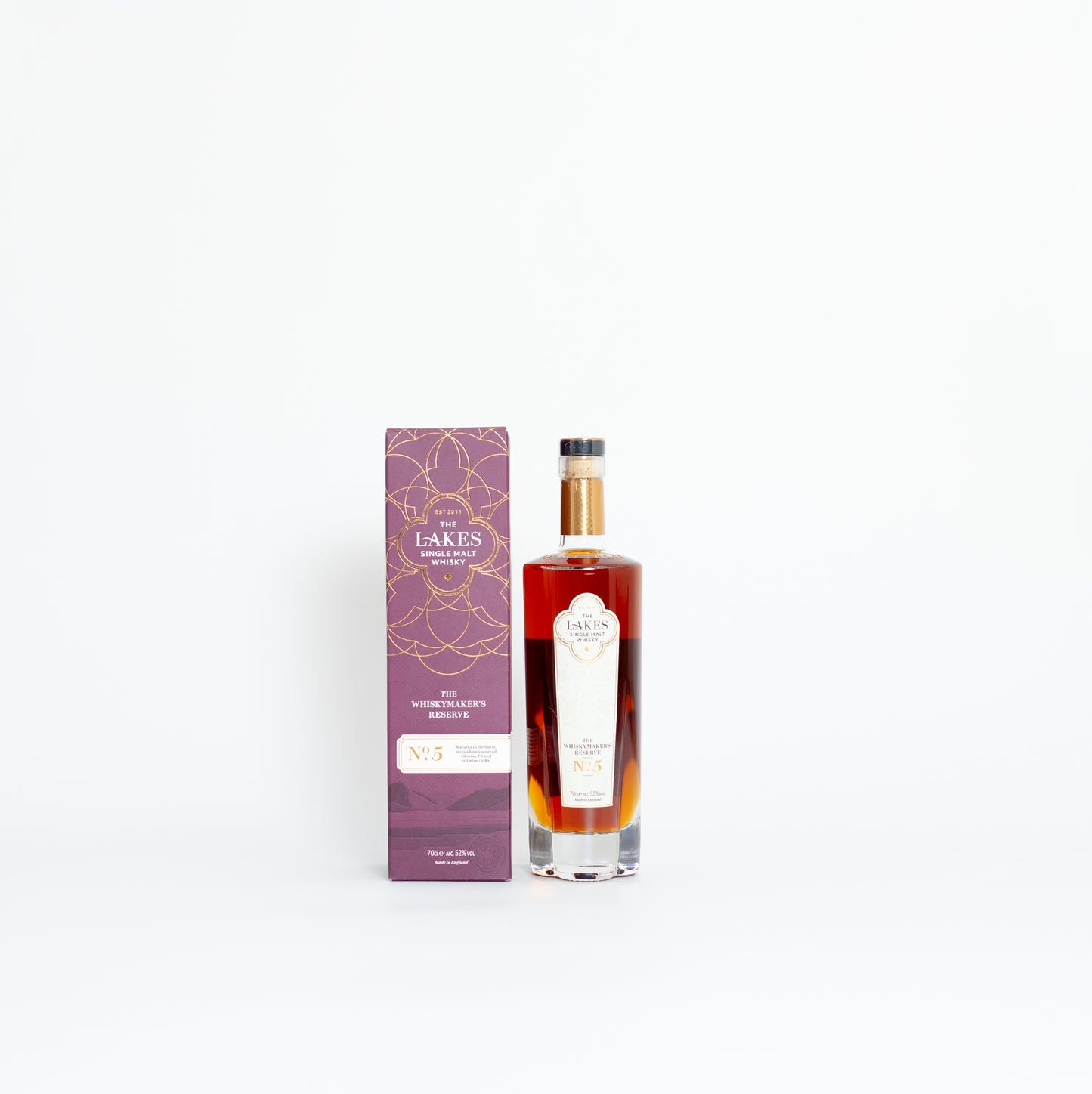 The Whiskymaker’s Reserve No. 5 – The Lakes Single Malt, 52% ABV, 70cl (Sherry-Led, With Box)