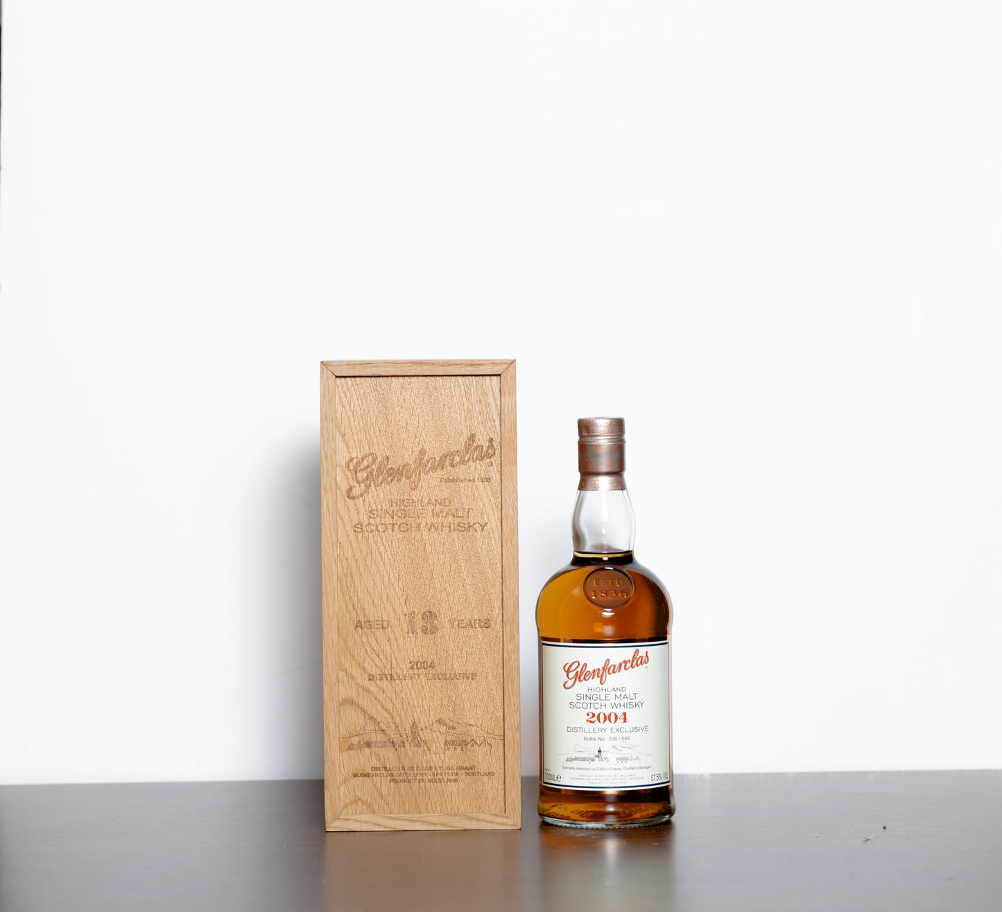 Glenfarclas 13 Year Old 2004 Distillery Exclusive (Cask Strength) – Visitor Centre Bottling, 70cl (With Wooden Box)