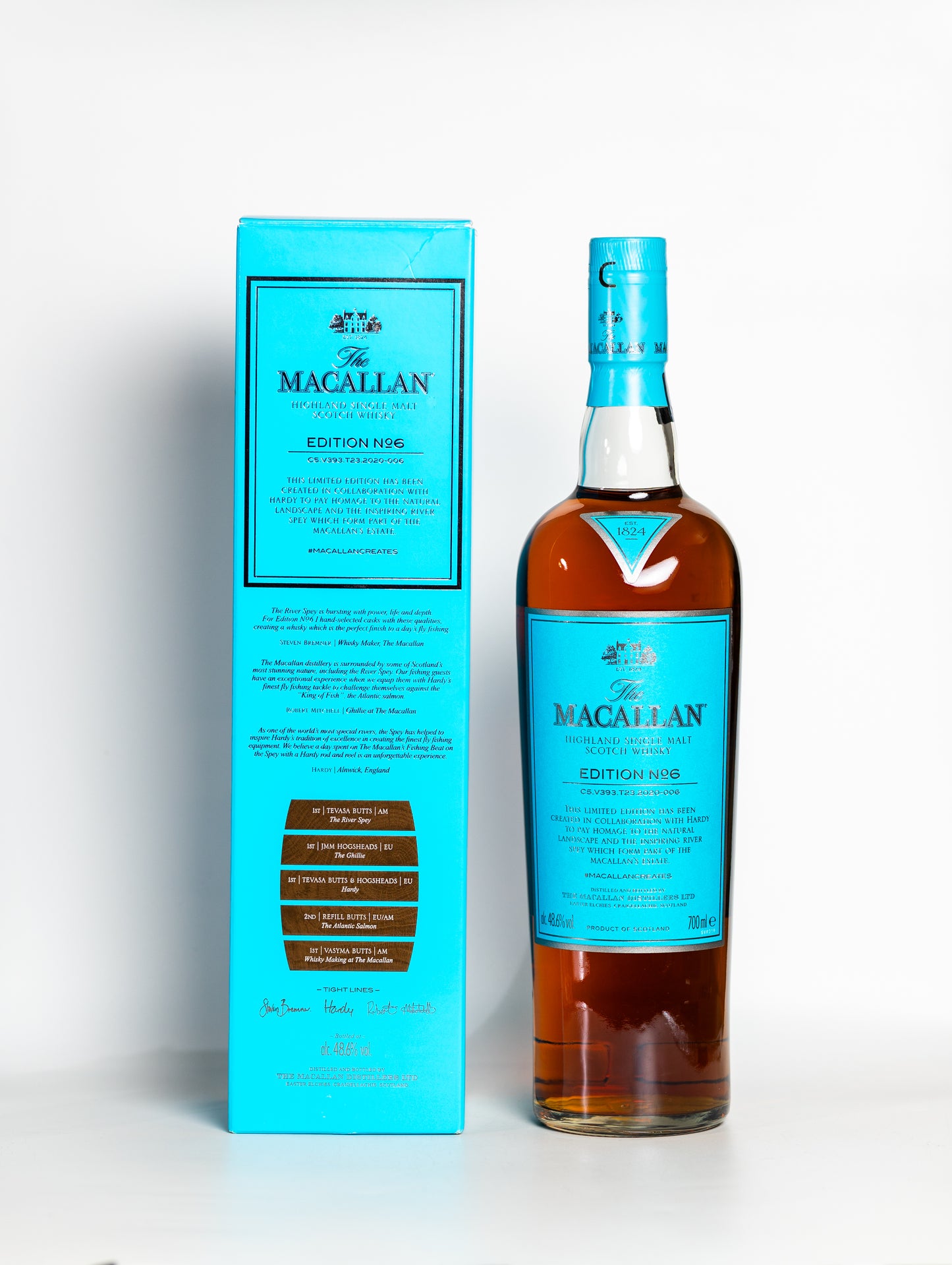 Macallan Edition Limited Edition FULL SET, No.1, No.2 , No.3, No.4, No.5 and No.6 + Macallan Lalique Candle