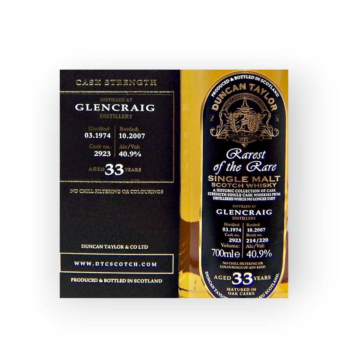 GlenCraig 33 Year Old Duncan Taylors