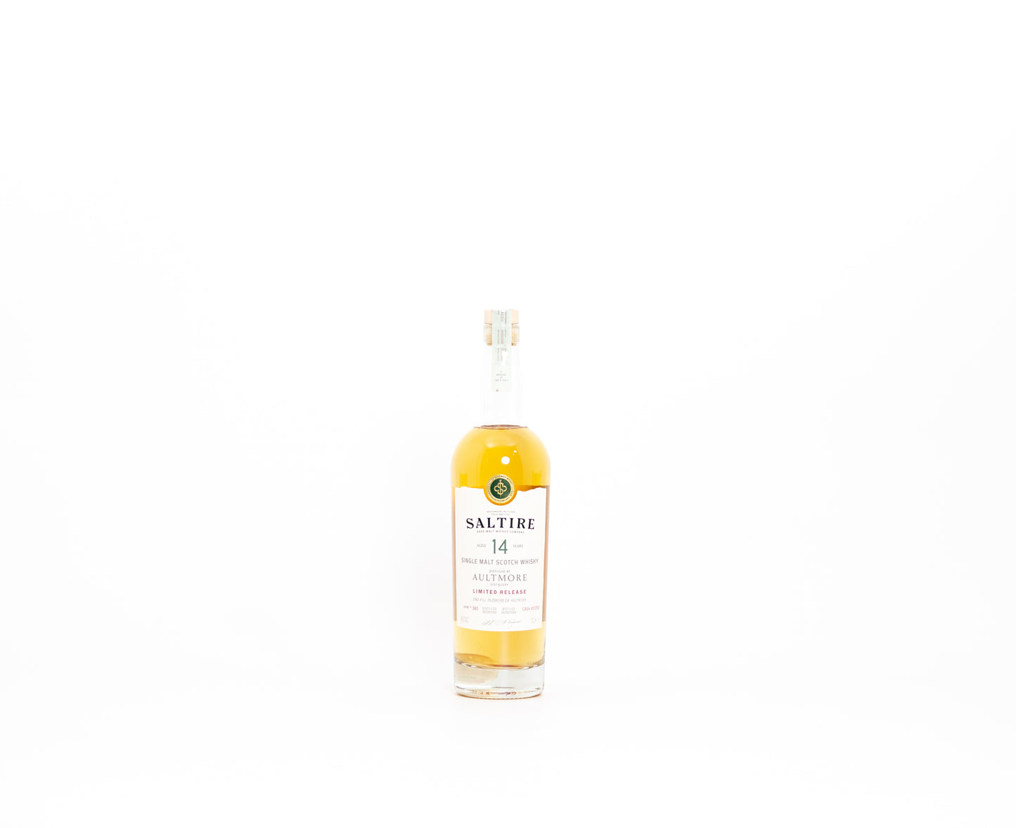 Saltire Aultmore 14 Year Old Release Number 2 – 48.8% ABV, 70cl (Cask #21250, 2nd Fill Oloroso, 380 Bottles)