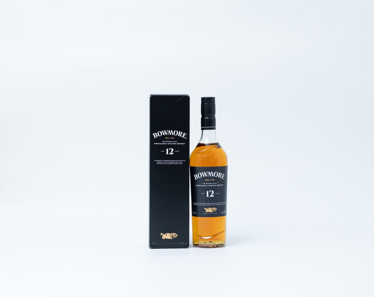 Bowmore 12 Year Old – Islay Single Malt Scotch Whisky, 40% ABV, 70cl