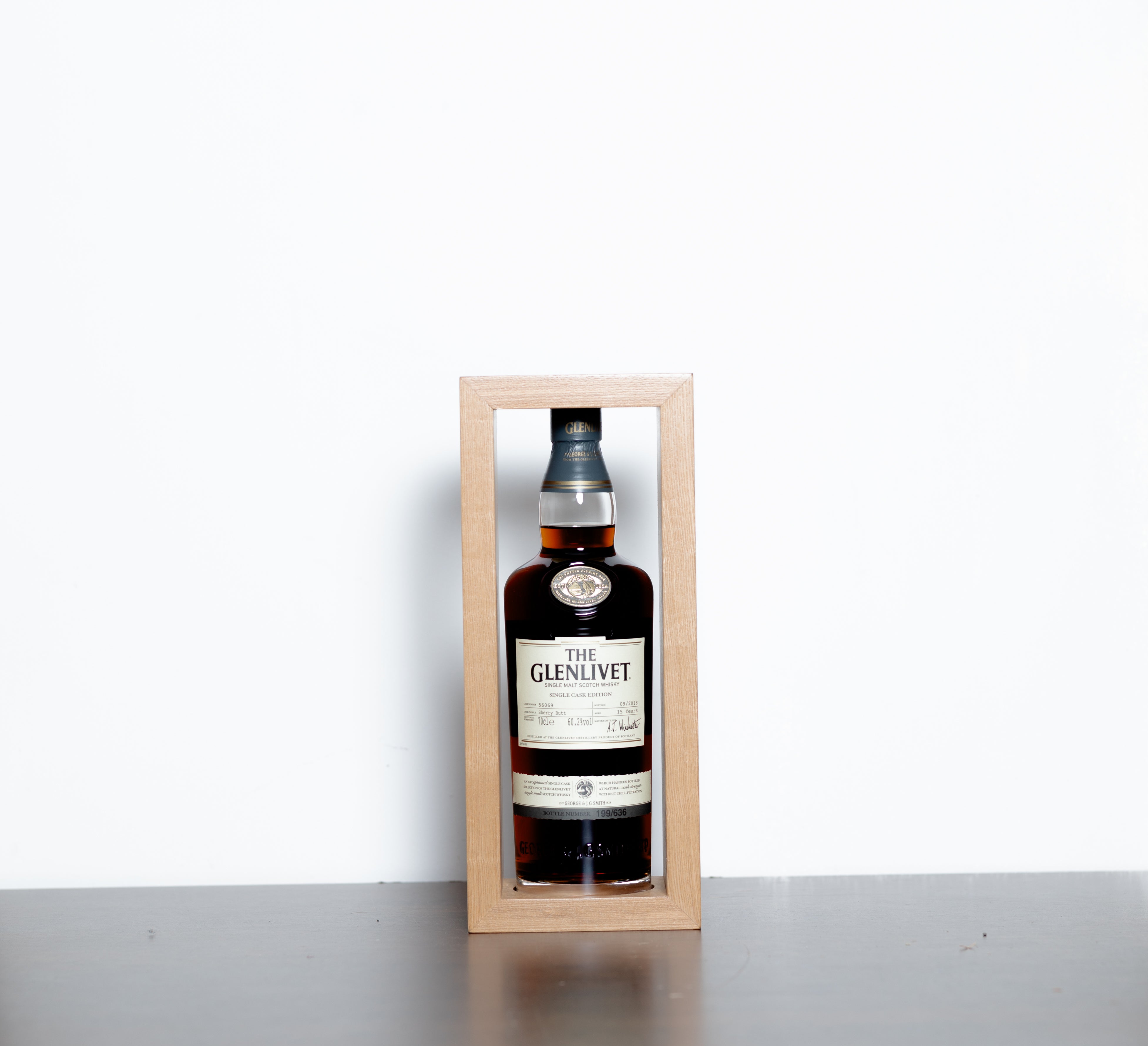 The Glenlivet 15 Year Old Single Cask #56071 (Edition) – Speyside Single Malt Scotch Whisky, 70cl, 60.2% ABV (Complete Set with Box)