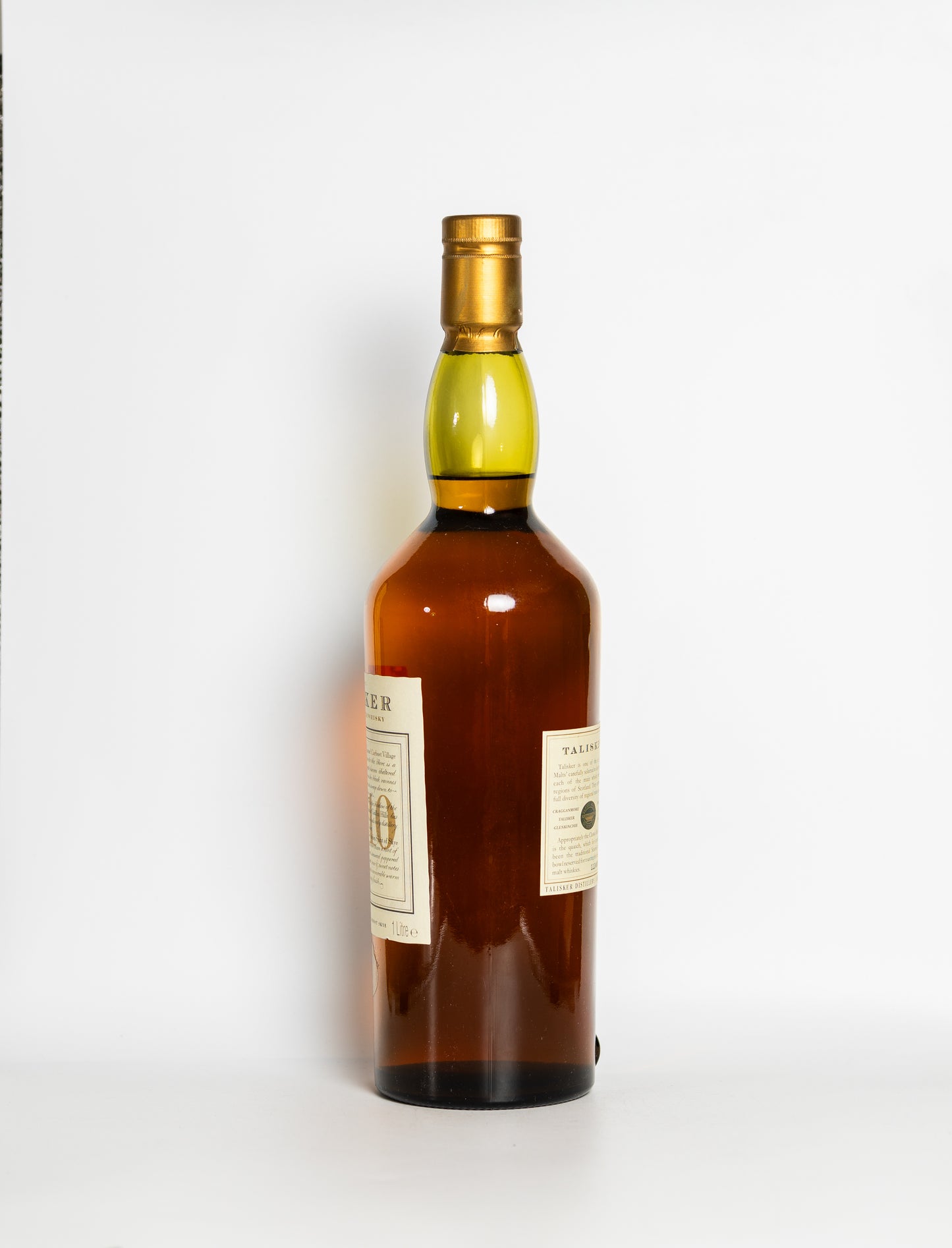 Talisker 10 Year Old - Map Label Bottled 1990s (1 Litre)