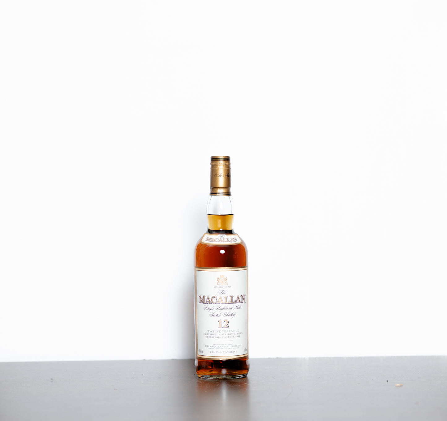 The Macallan 12 Year Old (Early 2000s) “Sherry Cask” – Speyside Single Malt Scotch Whisky, 70cl, 40% ABV (Old-Style Gift Box: Easter Elchies House)