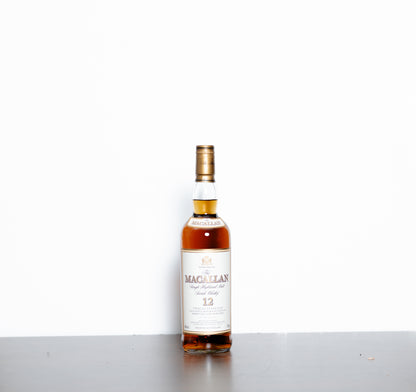 The Macallan 12 Year Old (Early 2000s) “Sherry Cask” – Speyside Single Malt Scotch Whisky, 70cl, 40% ABV (Old-Style Gift Box: Easter Elchies House)