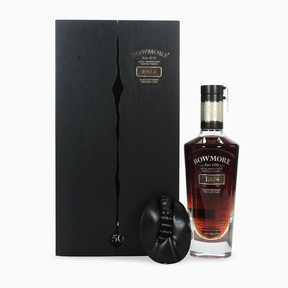 Black Bowmore 1964 – Complete Collection | All Six Releases | 1st Edition to Aston Martin DB5 | Collection Lot of 6 Bottles