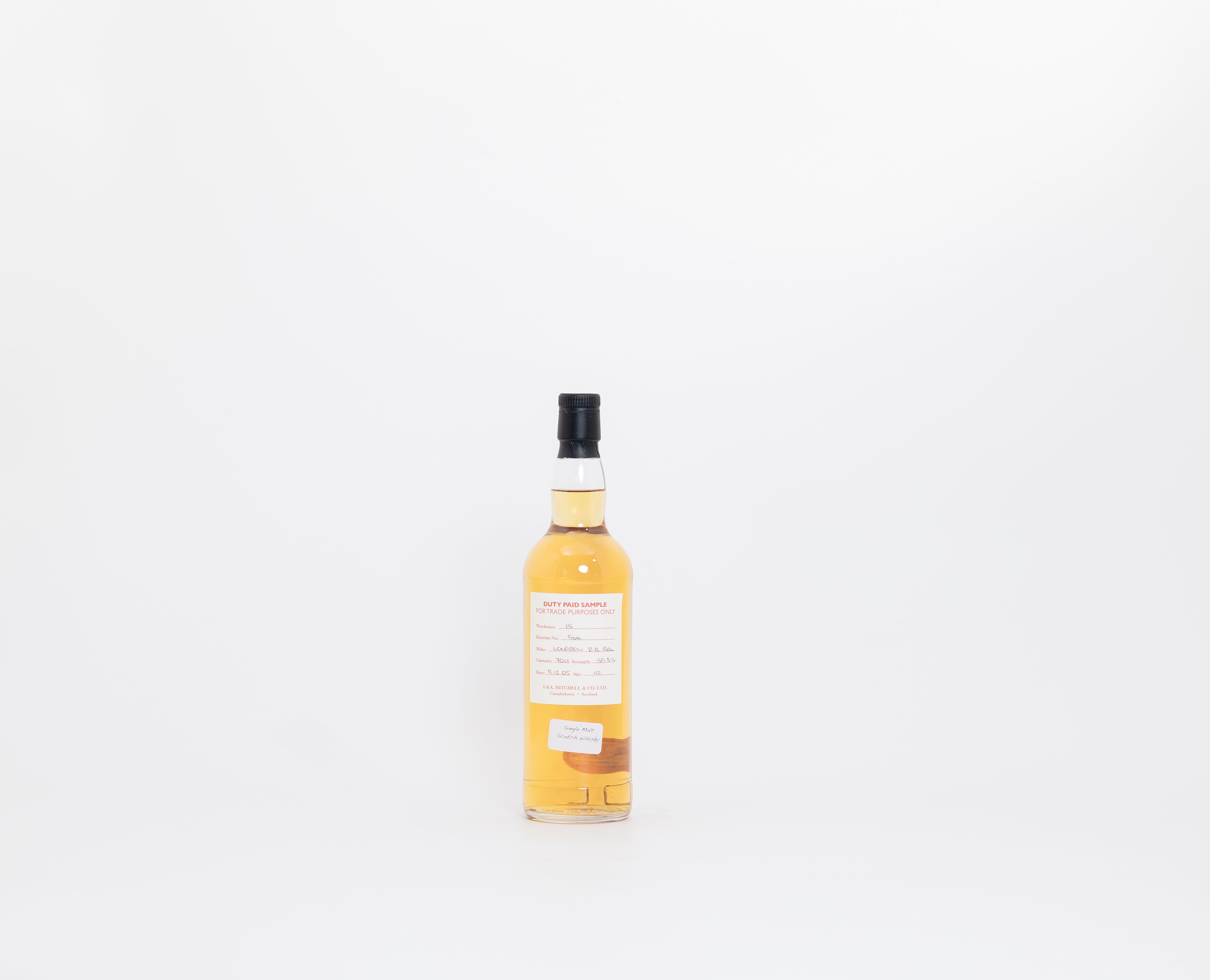 Longrow 10 Year Old – Refill Bourbon Barrel (Duty Paid Sample), 58.3% ABV, 70cl (Distilled 2015)