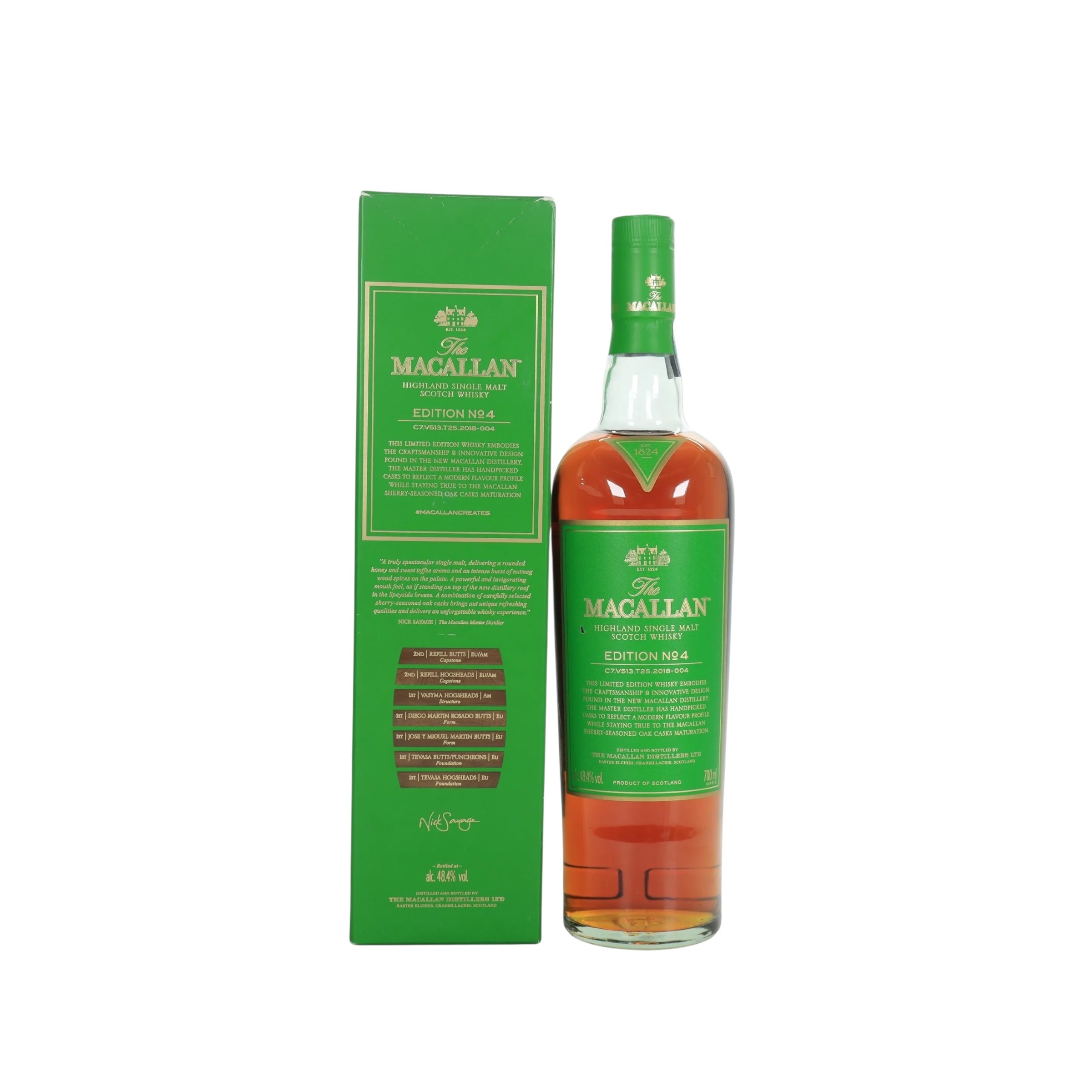 Macallan Edition No. 4 Limited Edition Speyside Single Malt Scotch Whisky (2018) 70cl
