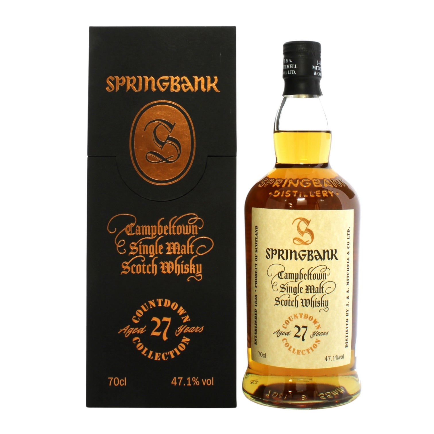 Springbank 27 Year Old The Countdown Collection 1st Release + 1.5cl Miniature