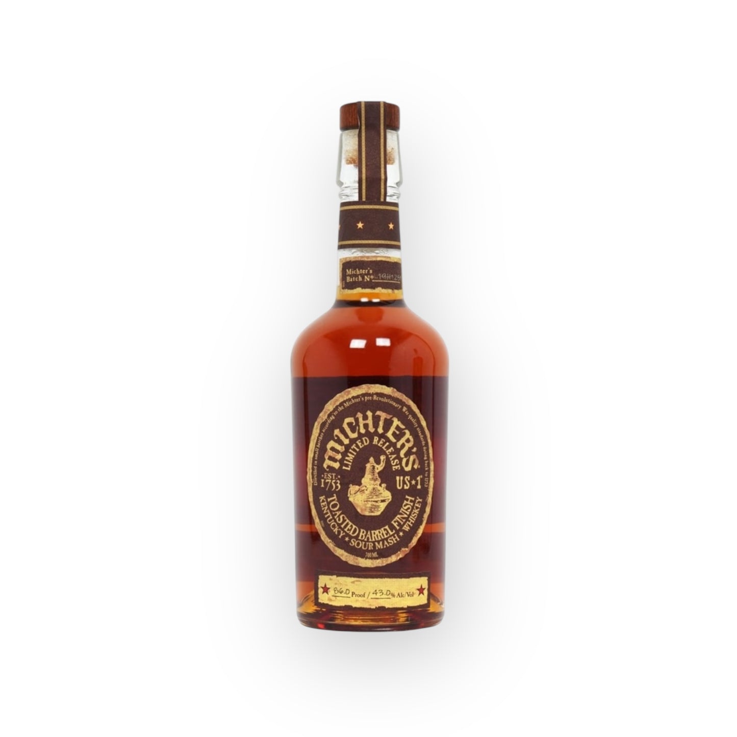Michter’s Toasted Barrel Sour Mash – 2022 Release, 43% ABV, 75cl