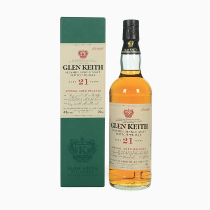 Glen Keith 21 Year Old – Special Aged Release, Bottled February 2020, 43% ABV, 70cl