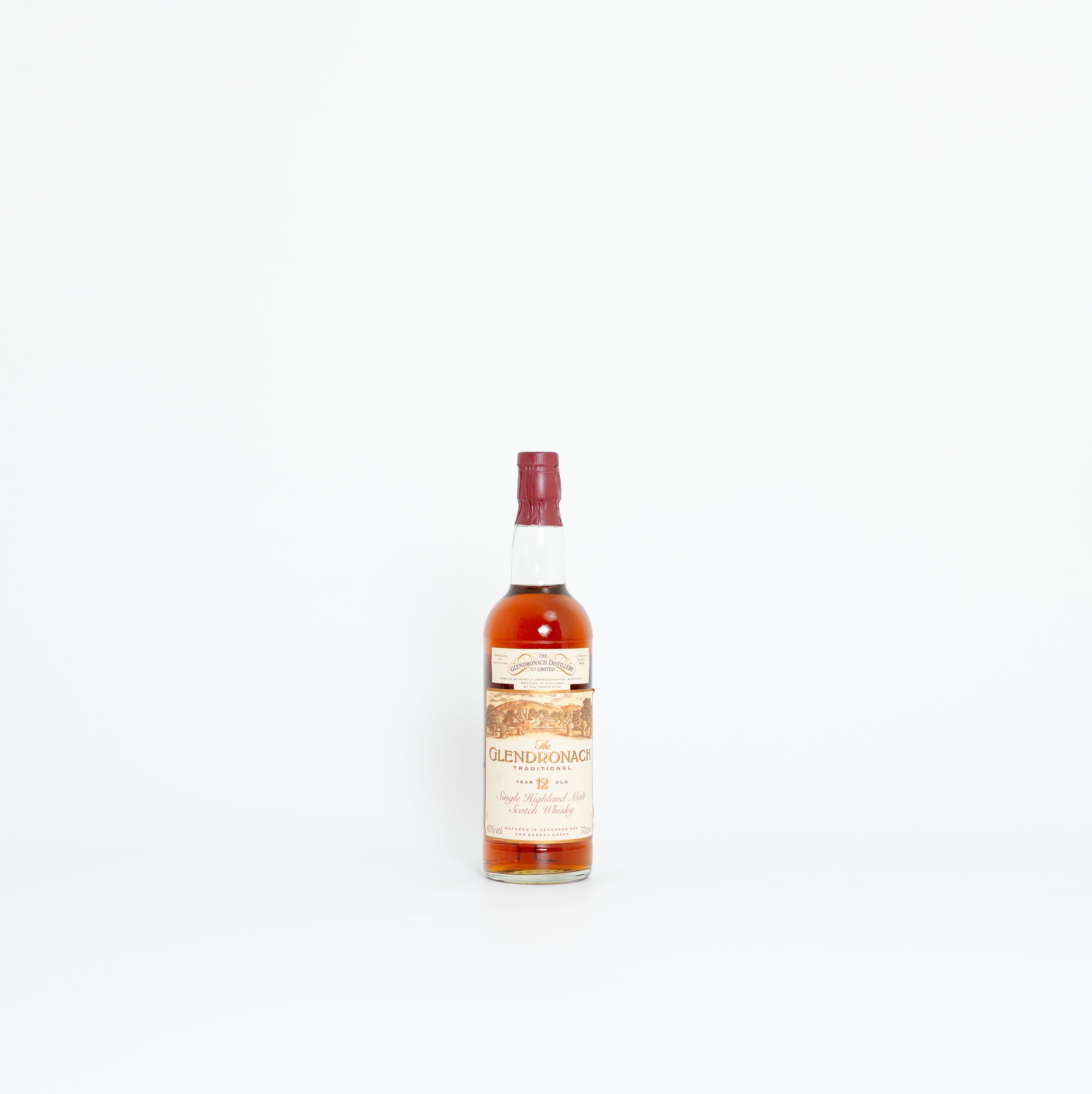 Glendronach 12 Year Old Original (1980s) – Sherry Cask Matured Single Malt Scotch Whisky, 40% ABV, 70cl