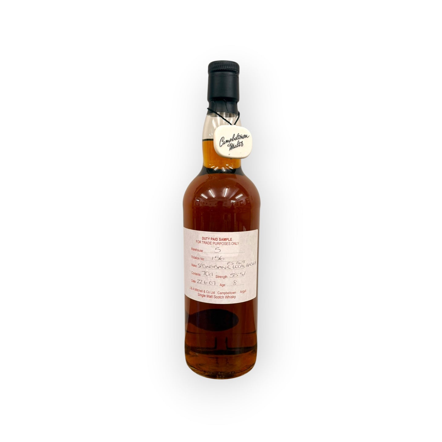 Springbank Local Barley 8 Year Old Fresh Sherry Butt “The Cage” (2007) 70cl 58.5%