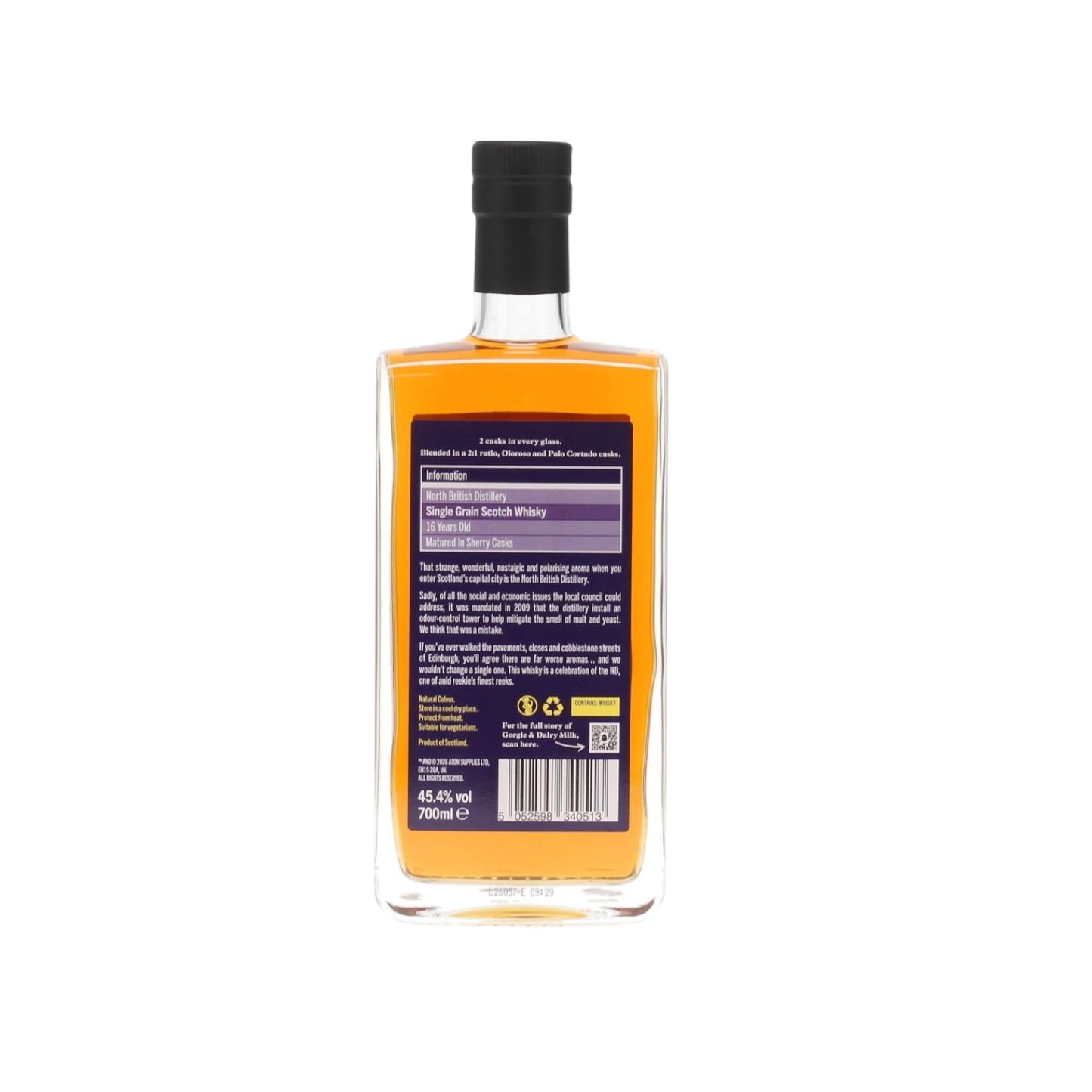 North British 16 Year Old Single Grain - Master Of Malt 'Removed By The Fun Police'