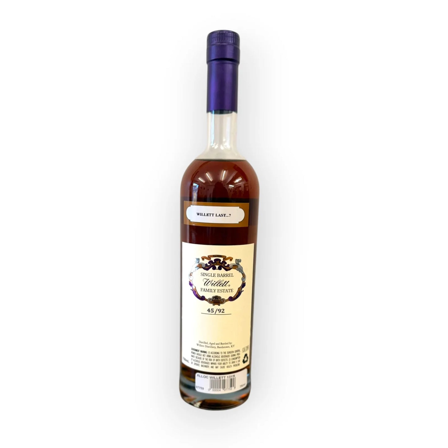 Willett 13 Year Old Family Estate Single Barrel #146 Bourbon 75cl