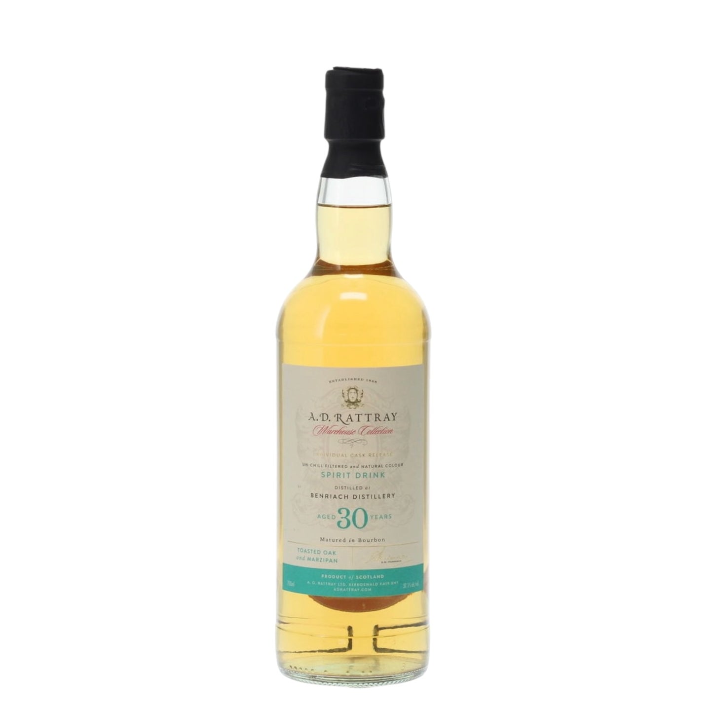 BenRiach 30 Year Old - Warehouse Collection - Spirit Drink A.D Rattray