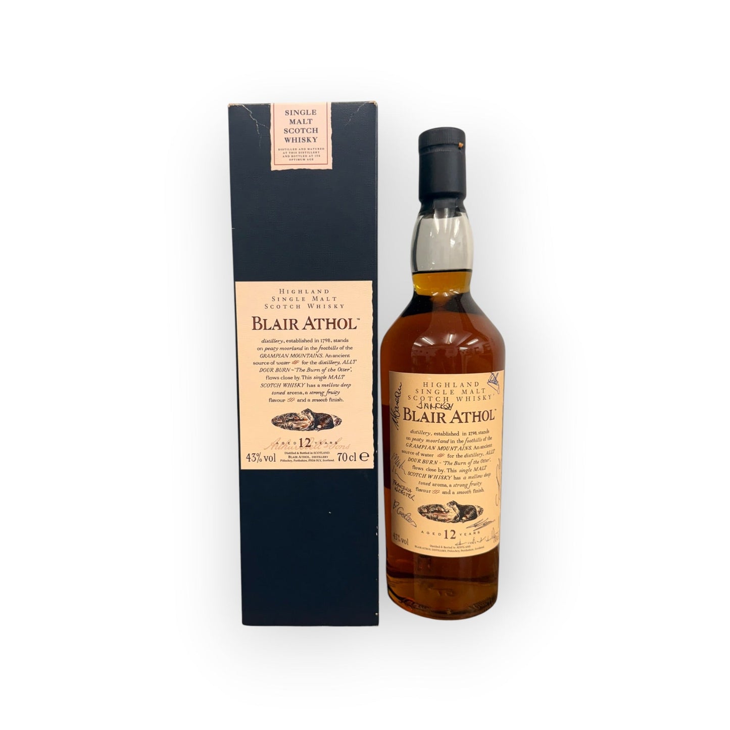 Blair Athol 12 Year Old 43% 70cl Flora & Fauna Distillery Edition + Signed Presentation Box