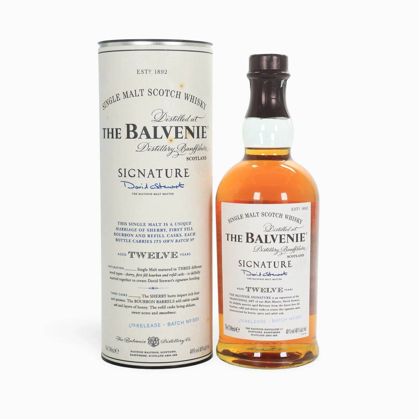 Balvenie Signature 12 Year Old Batch No.001