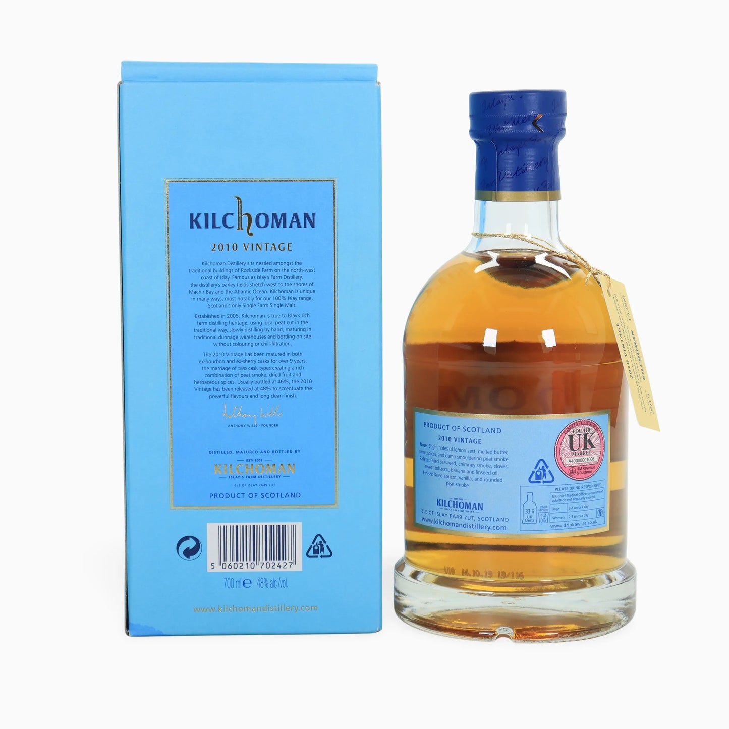 Kilchoman 2010 Vintage Release - 9 Year Old Single Malt Scotch Whisky